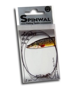Spinwal leader 40cm 9kg 2db.