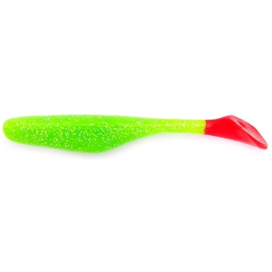Bass Assassin Walleye Turbo Shad 10cm Chartreuse Silver Glitter RT 10db.