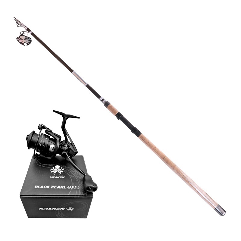 Kraken Black Pearl TELE MATCH 3,60 m bot + Kraken Black Pearl 4000 orsó szett