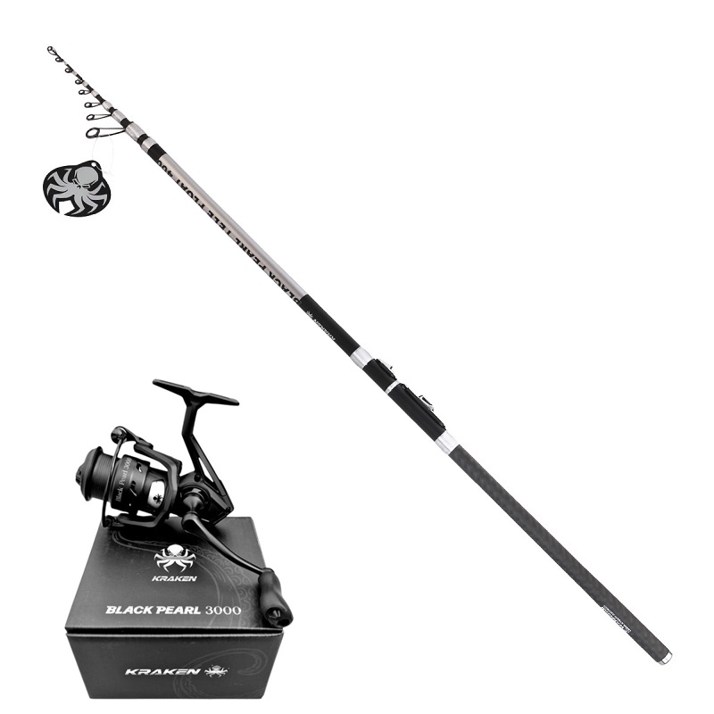 Kraken Black Pearl TELE FLOAT (4,00 m) + Kraken Black Pearl 3000 úszós szett