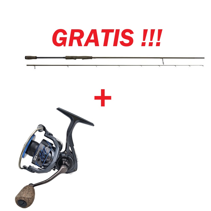 Ajándék szett: Hype Tackle H2 3000 orsó + AJÁNDÉK Savage Gear SG4 Light Game 251 cm 5–18 g 2 részes